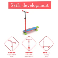 Skatieskootie 2-In-1, Rot