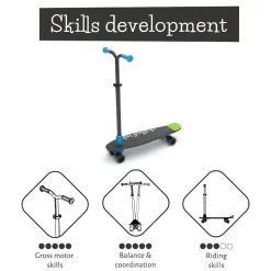 Skatieskootie 2-In-1, Schwarz