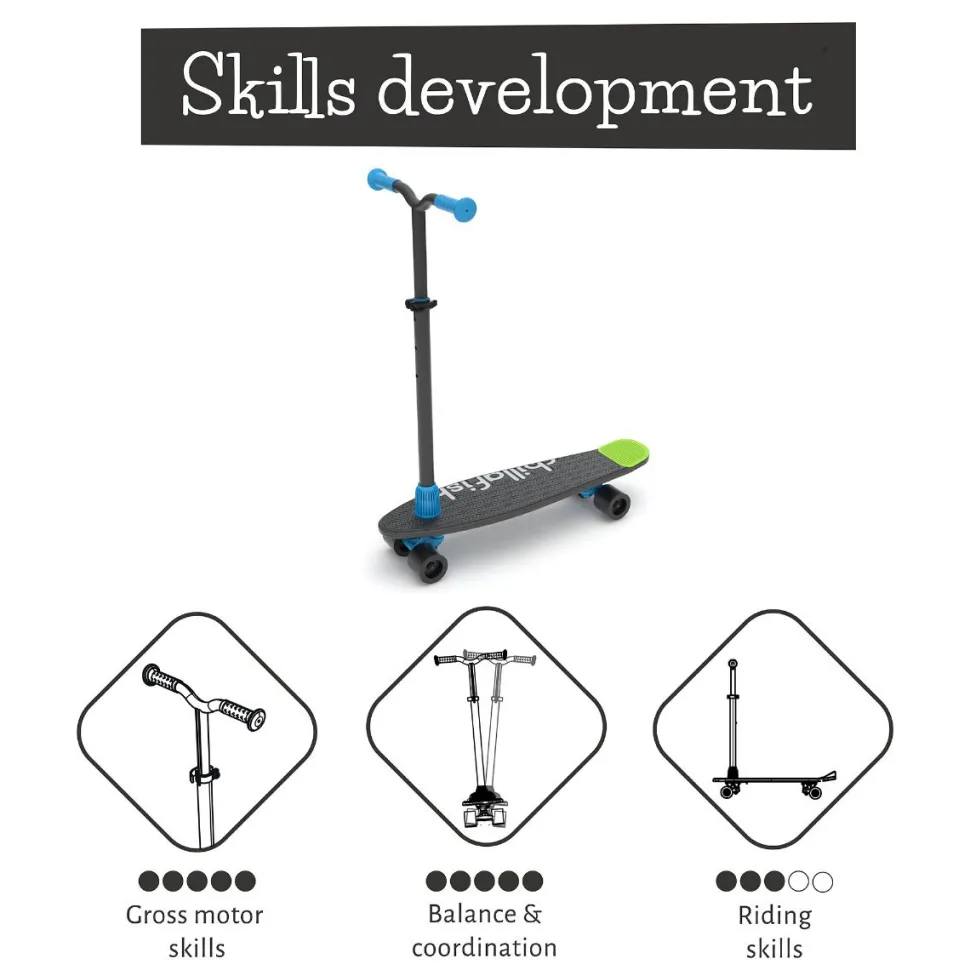 Skatieskootie 2-In-1, Schwarz