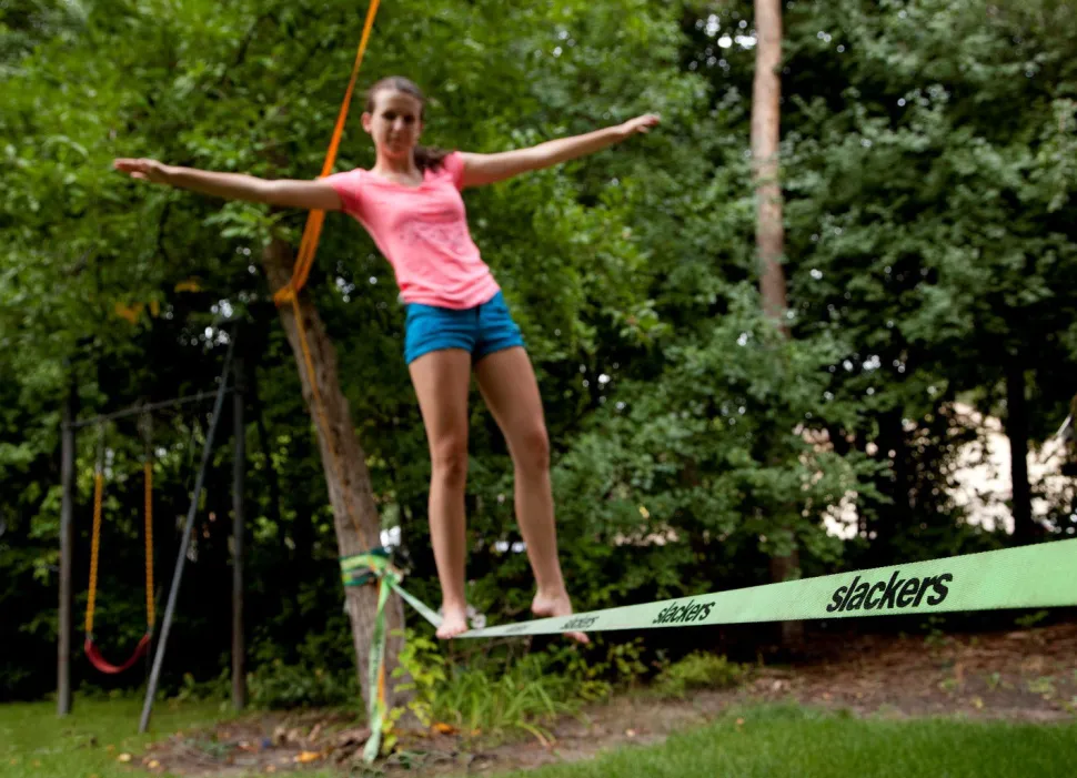 Slackers Slackline Mit Hilfsseil