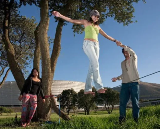Slackline Balancierset - Fortgeschritten / Aktiv