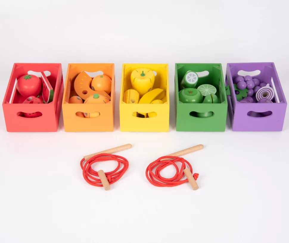 Sortier Die Kisten Nach Farben - Gemuse Und Obst