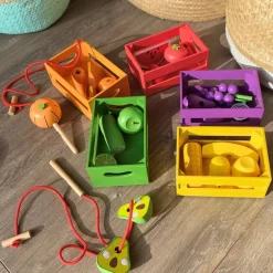 Sortier Die Kisten Nach Farben - Gemuse Und Obst