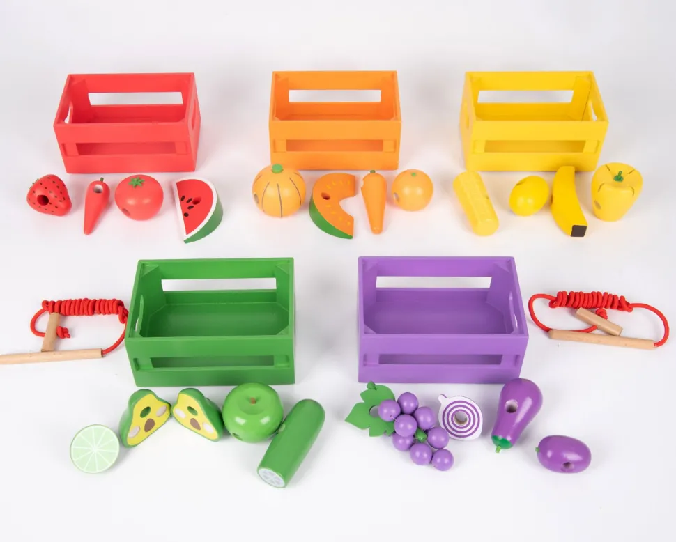 Sortier Die Kisten Nach Farben - Gemuse Und Obst