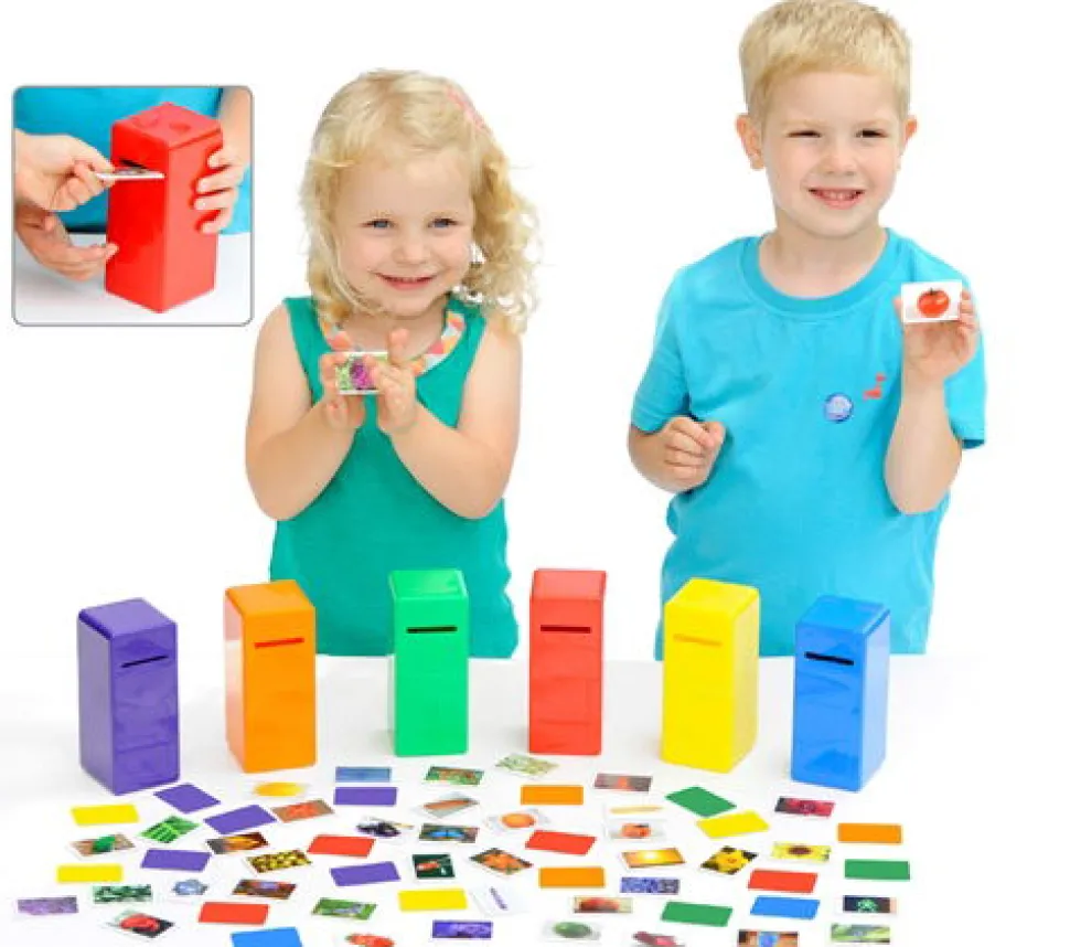 Sortier Farben In Briefkasten - Lernspiel