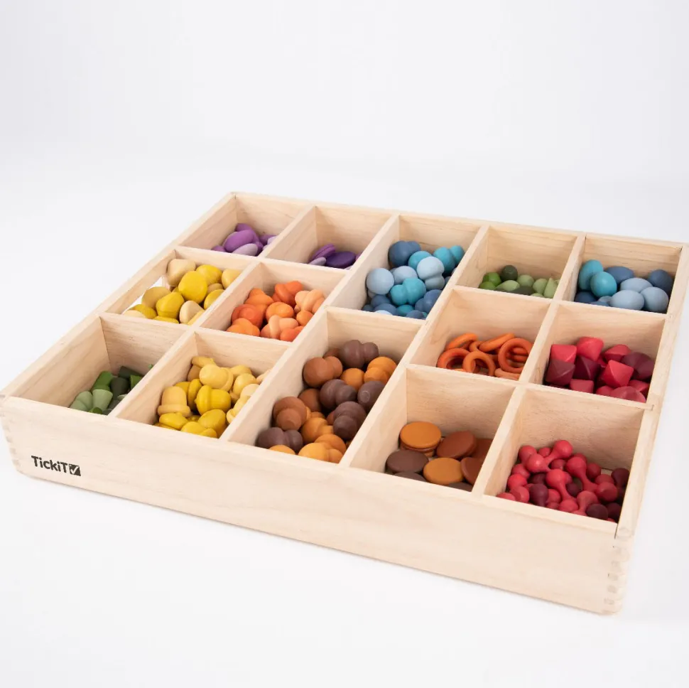 Sortierkasten Aus Holz, 14 Facher