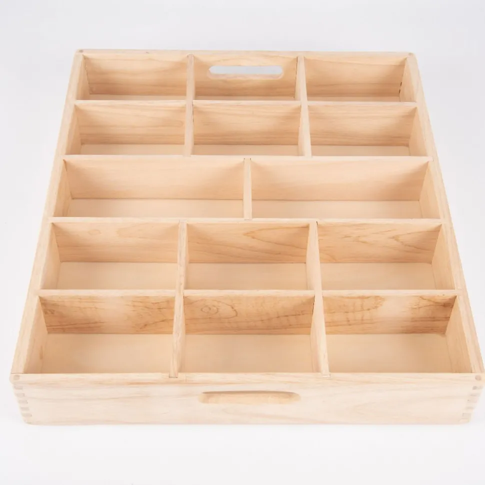 Sortierkasten Aus Holz, 14 Facher