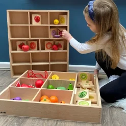 Sortierkasten Aus Holz, 7 Facher