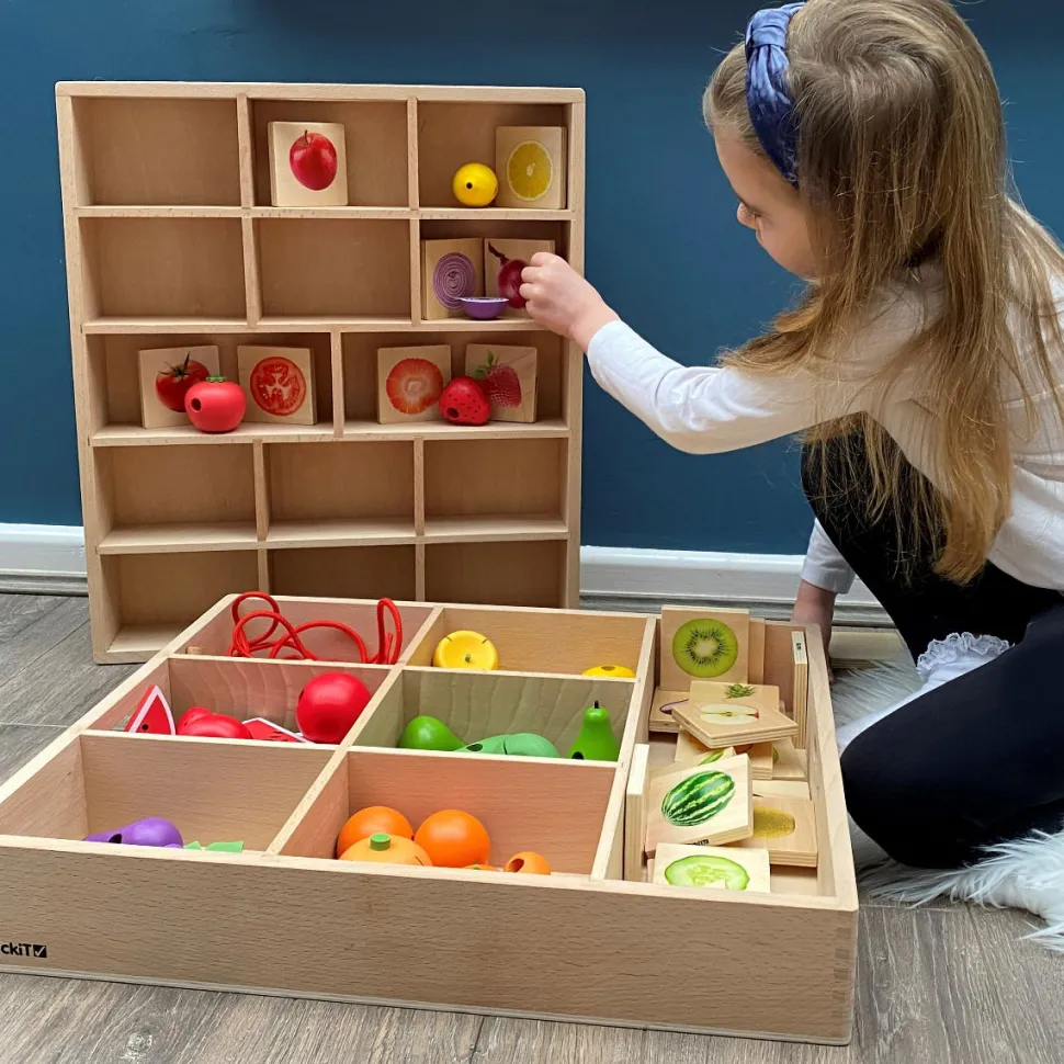 Sortierkasten Aus Holz, 7 Facher