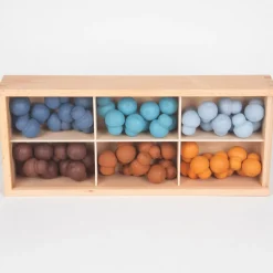 Sortierkasten Aus Holz Mit Scheibe, 3 Stk