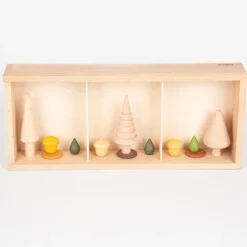 Sortierkasten Aus Holz Mit Scheibe, 3 Stk