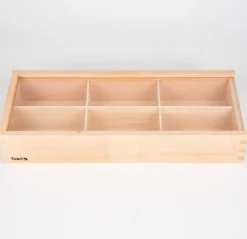 Sortierkasten Aus Holz Mit Scheibe, 3 Stk