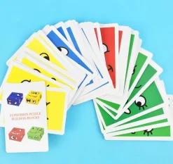 Spiel & Wurfelpuzzle - Gesichtsausdrucke