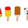 Spielessen - Eis Am Stiel, Aus Holz, 4 Stk.