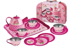 Spielkuche Zubehör - Teeservice Aus Zinn, 15 Teile