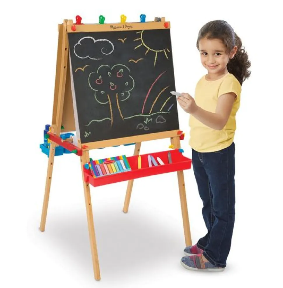 Staffelei Zweiseitig - Tafel, Whiteboard & Papier