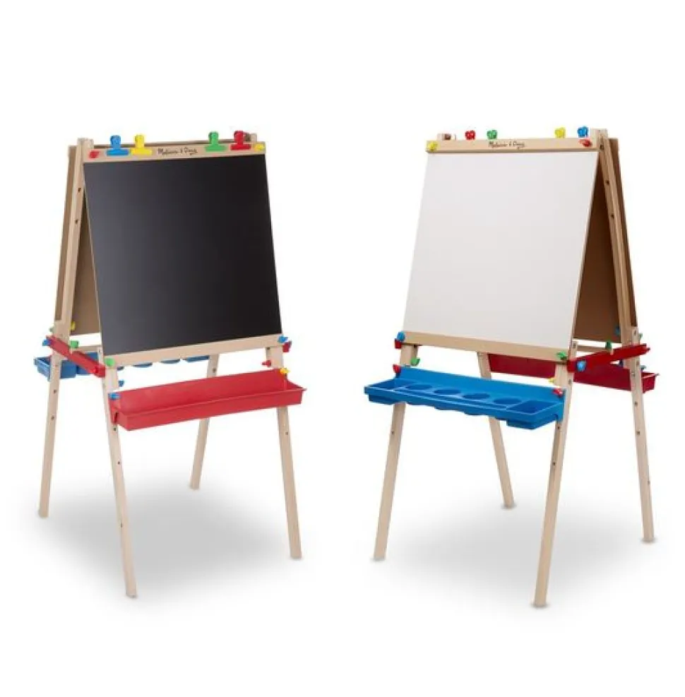 Staffelei Zweiseitig - Tafel, Whiteboard & Papier