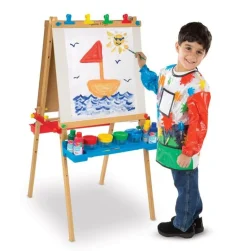 Staffelei Zweiseitig - Tafel, Whiteboard & Papier