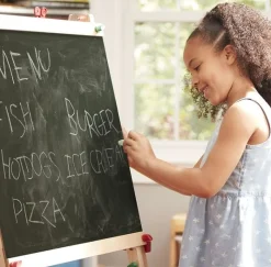 Staffelei Zweiseitig - Tafel, Whiteboard & Papier