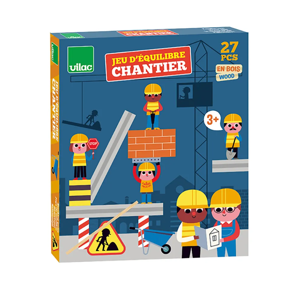 Stapel- Und Balancespiel Baustelle