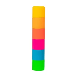 Stapelbecher Aus Silikon - Neonfarben, 6 Stk.