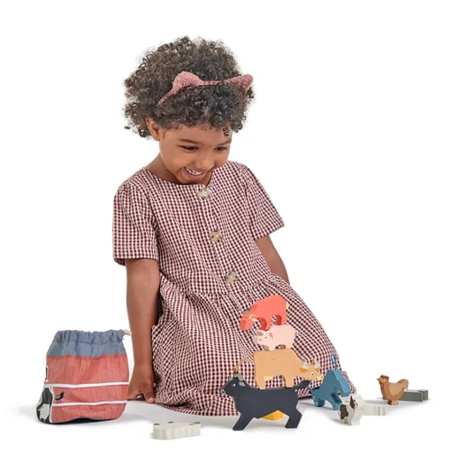 Stapelspiel - Bauernhoftiere, 12 Teile