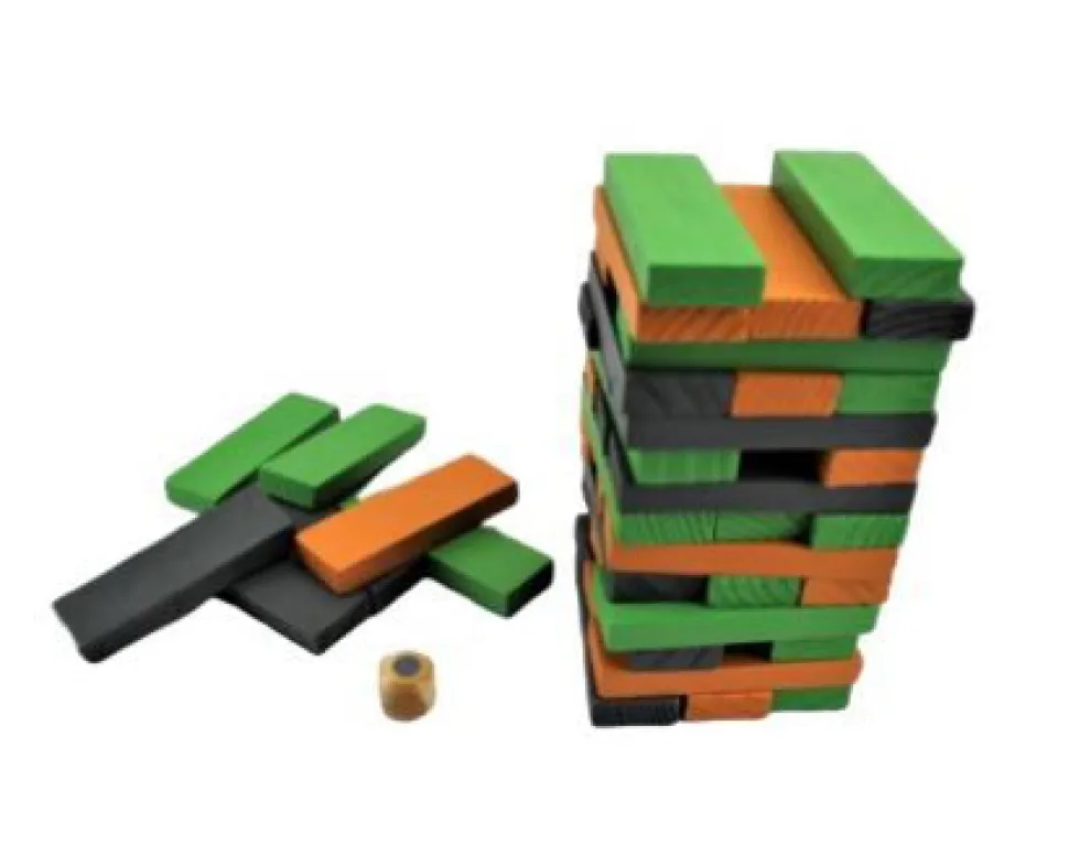 Stapelturmspiel Mit 45 Klotzen