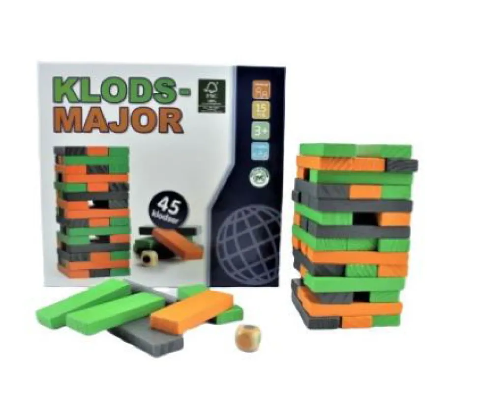 Stapelturmspiel Mit 45 Klotzen