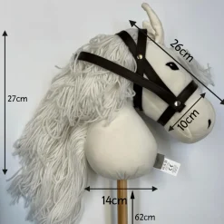 Steckenpferd - Weis Mit Schwarzen Punkten