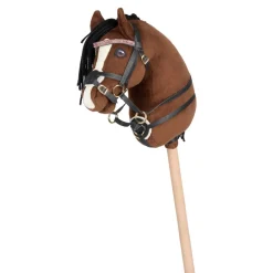 Steckenpferd Zubehör - Martingal , Schwarz/Gold