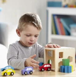 Steckkasten Mit Geometrischen Klotzen