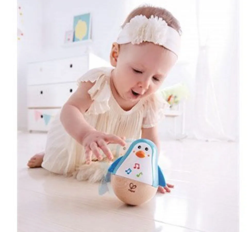 Stehauffigur Pinguin - Mit Ton