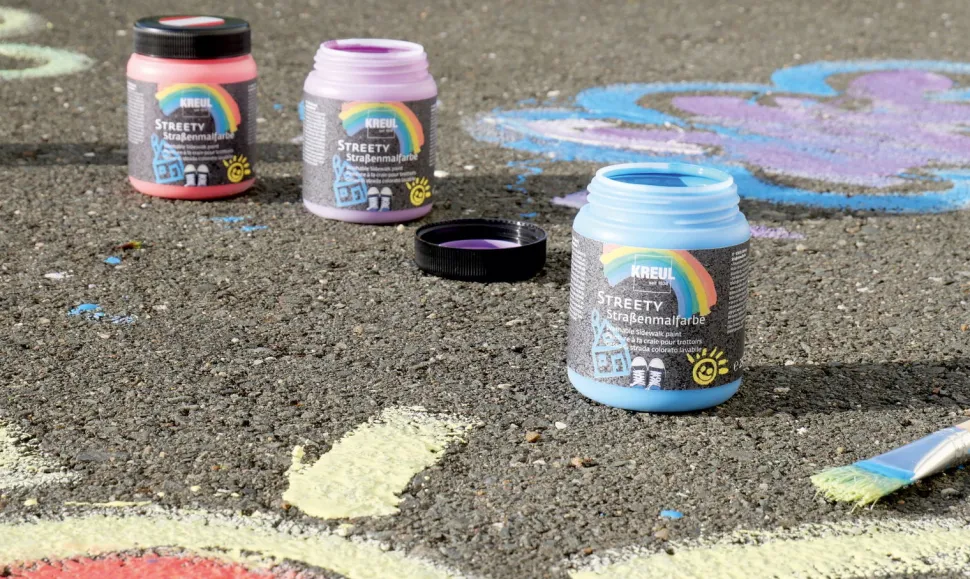 Strasenmalfarbe 6 X 200 Ml