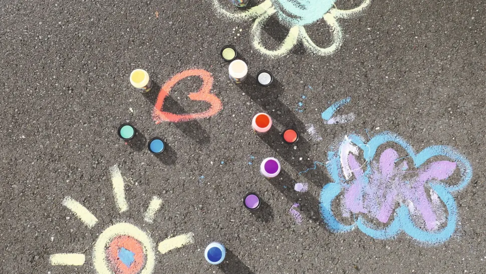 Strasenmalfarbe 6 X 200 Ml