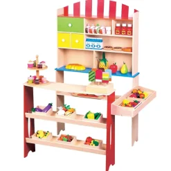 Tante-Emma-Laden Mit Regalen Und Schubladen