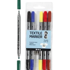 Textilfilzer - Grundfarben, 6 Stk.