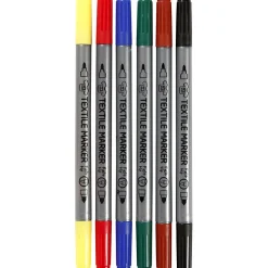 Textilfilzer - Grundfarben, 6 Stk.