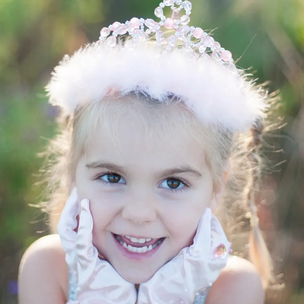 Tiara, Pink & Silber