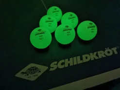 TischtennisBälle Poly 40+, Glow 6 Stk. - O 4 Cm.