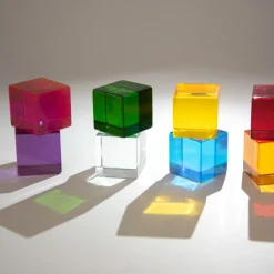 Transparente Farbwurfel, 8 Stk