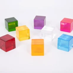 Transparente Farbwurfel, 8 Stk