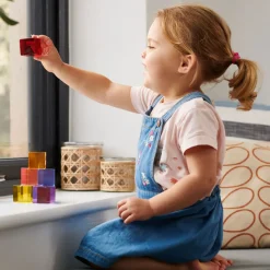 Transparente Farbwurfel, 8 Stk