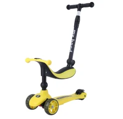 Tretroller / Laufradkombi - Kick'N'Ride, Gelb