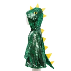 Umhang Drache - Grun/Gelb, Gr. 2-3 Jahre