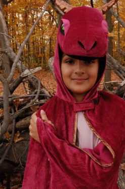 Umhang Drache - Rot/Gelb, Mehrere Grosen