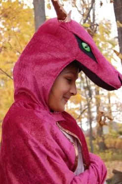 Umhang Drache - Rot/Gelb, Mehrere Grosen