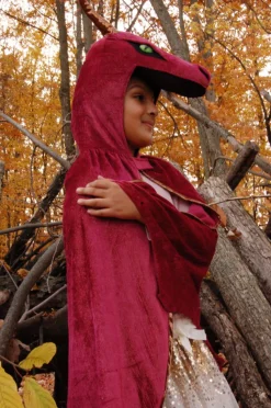 Umhang Drache - Rot/Gelb, Mehrere Grosen