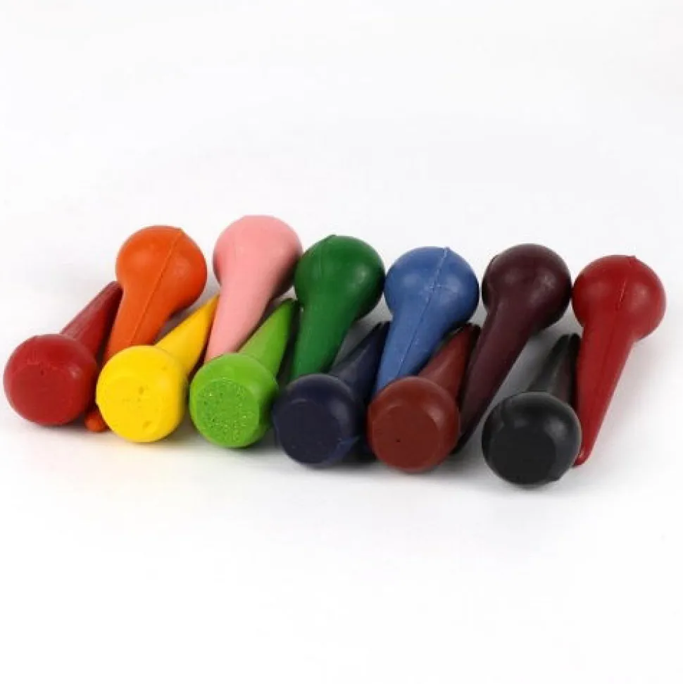 Wachsmalkreide Maltropfen - 12 Stk.