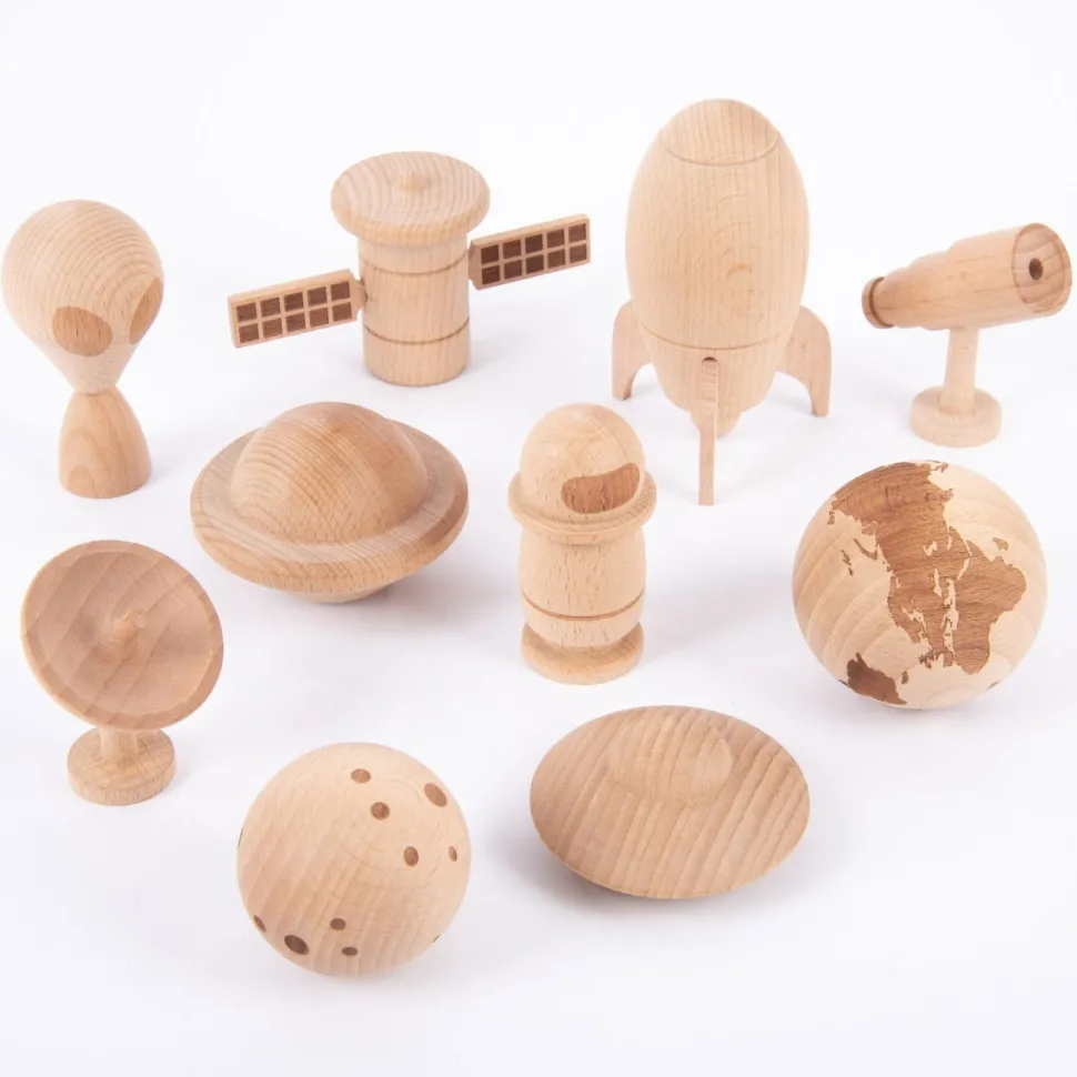 Weltraumabenteuer - Holzfiguren 10 Stk.
