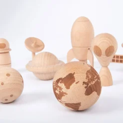 Weltraumabenteuer - Holzfiguren 10 Stk.